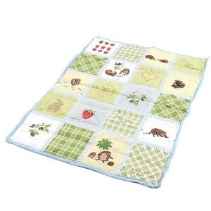 Ikea Vandring‎ Ruta Baby Toddler Blanket Comforter Quilt Hedgehog Strawberry
